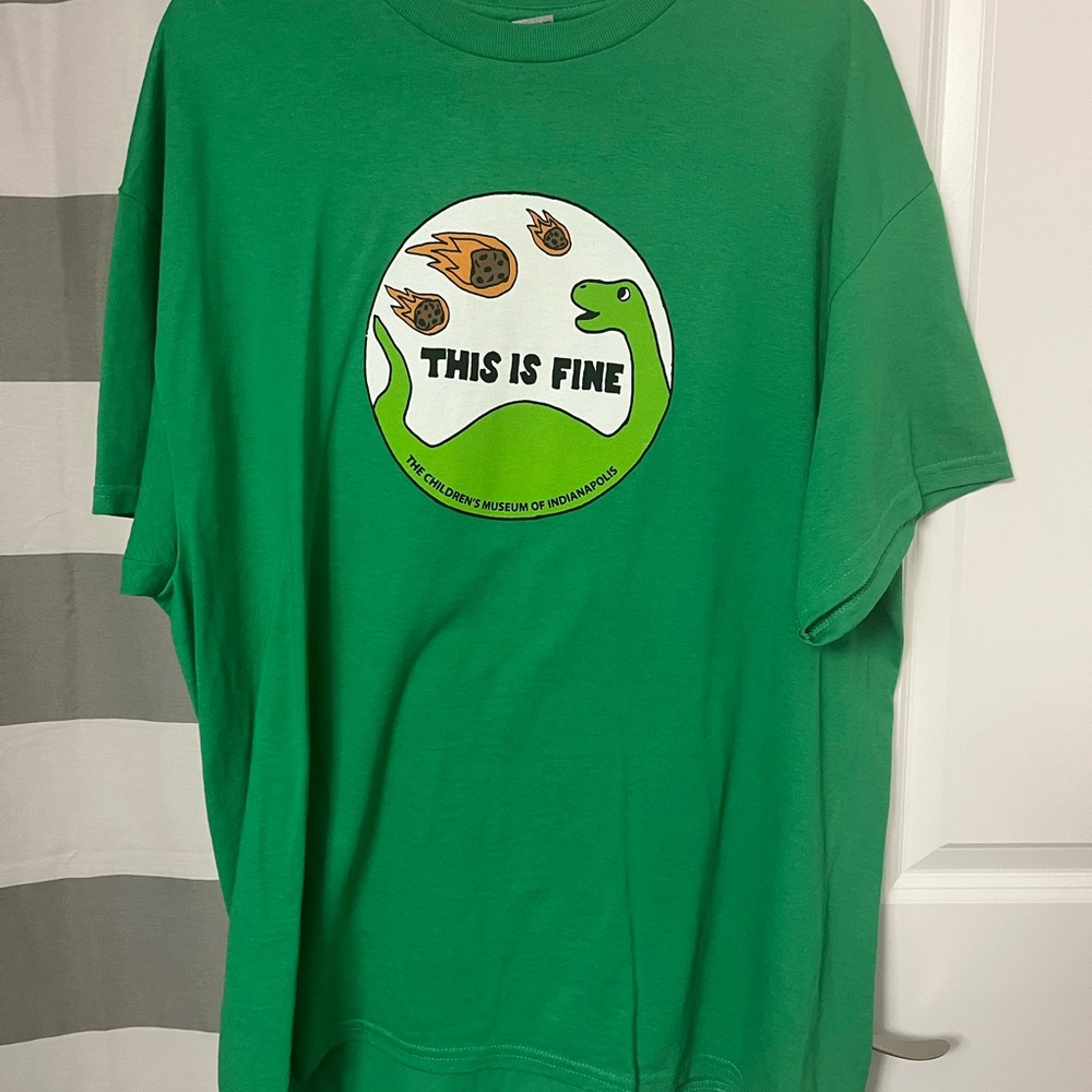 Green Dinosaur Graphic T-Shirt